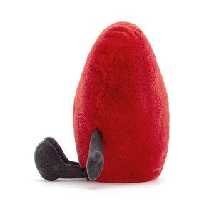 A side view of Jellycat Amuseable Red Heart.
