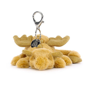  Attract good vibes! The Jellycat Golden Dragon Bag Charm features majestic golden fur, sparkly details, and a secure clip for your bag. 