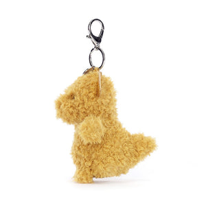 Whimsical charm for backpacks! The Jellycat Little Dragon Bag Charm features vibrant saffron fur, gold accents, and is ready for adventures.