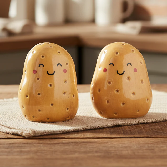 Salt and pepper shakers at Contempo