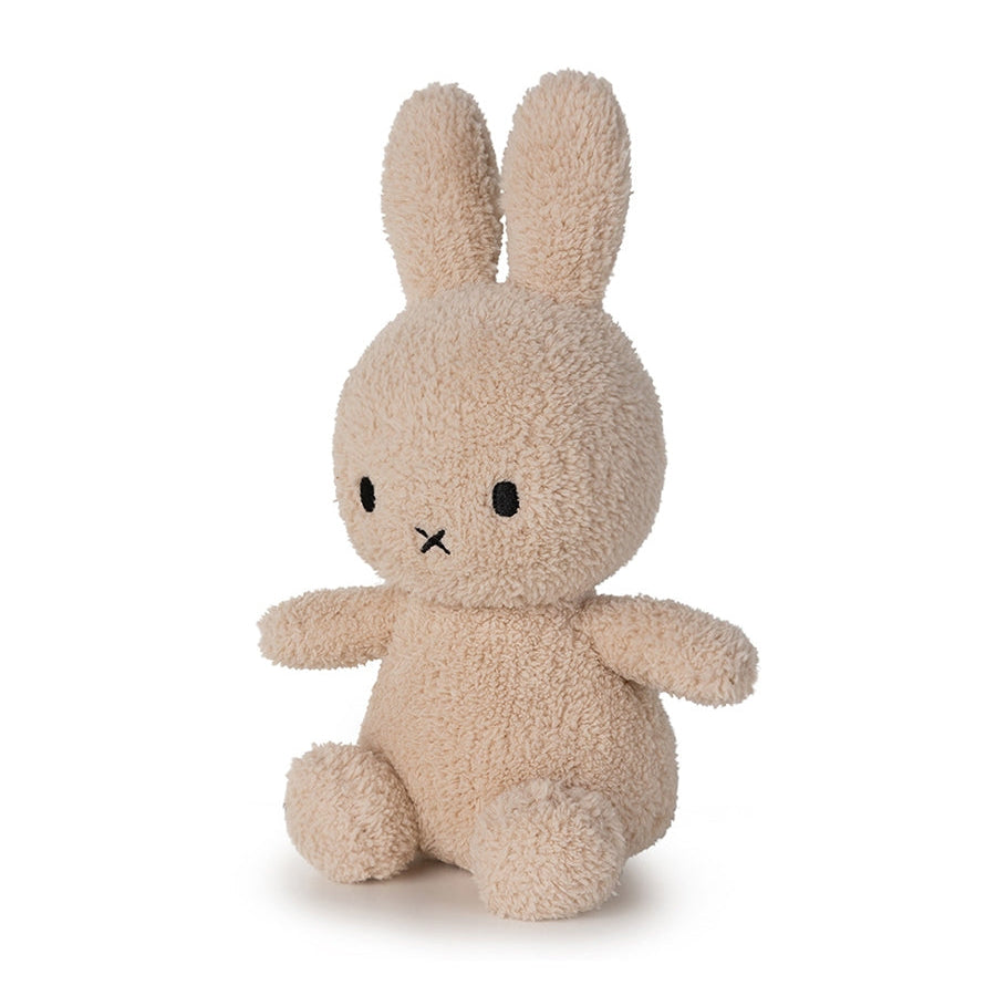 Miffy terry beige soft toy, side view
