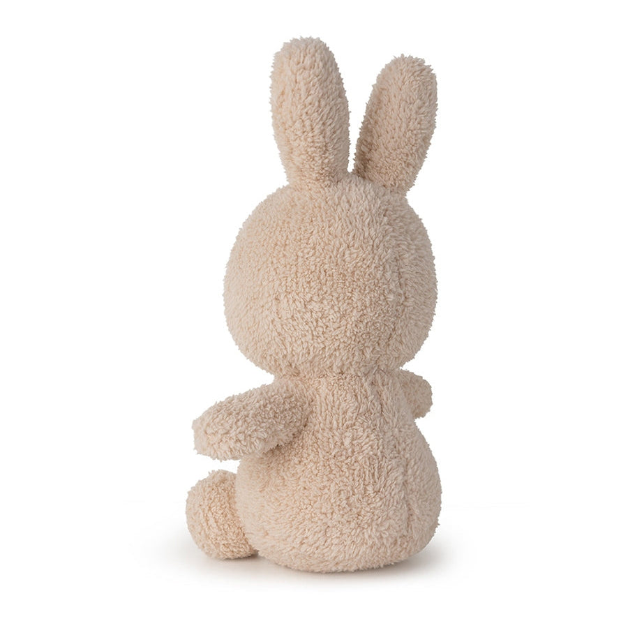 Miffy terry beige soft toy, back view