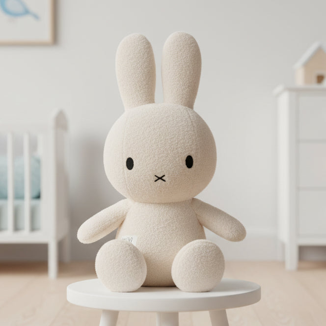Miffy terry cream extra large soft toy, side view