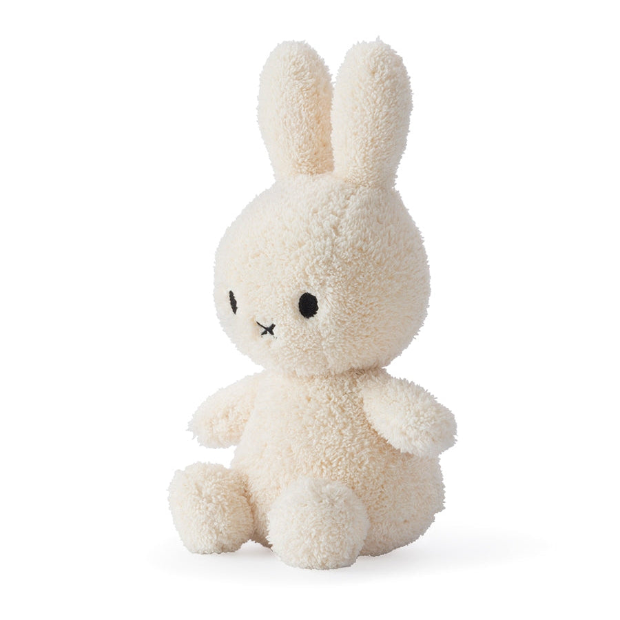 Miffy terry cream soft toy, side view