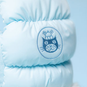 Close-up of Jellycat Amuseables Mitten showing embroidered cat motif on back panel.