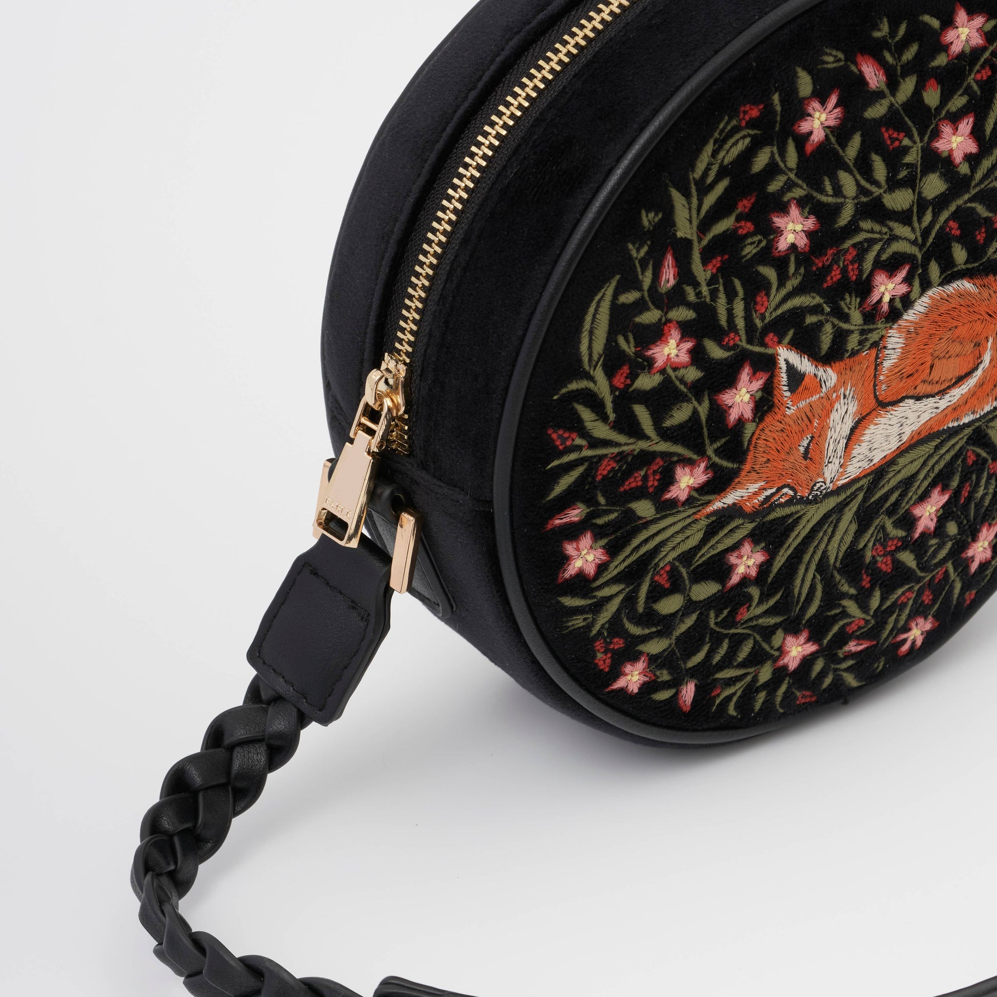 Sleepy Fox Circle Crossbody Bag styling shot worn crossbody