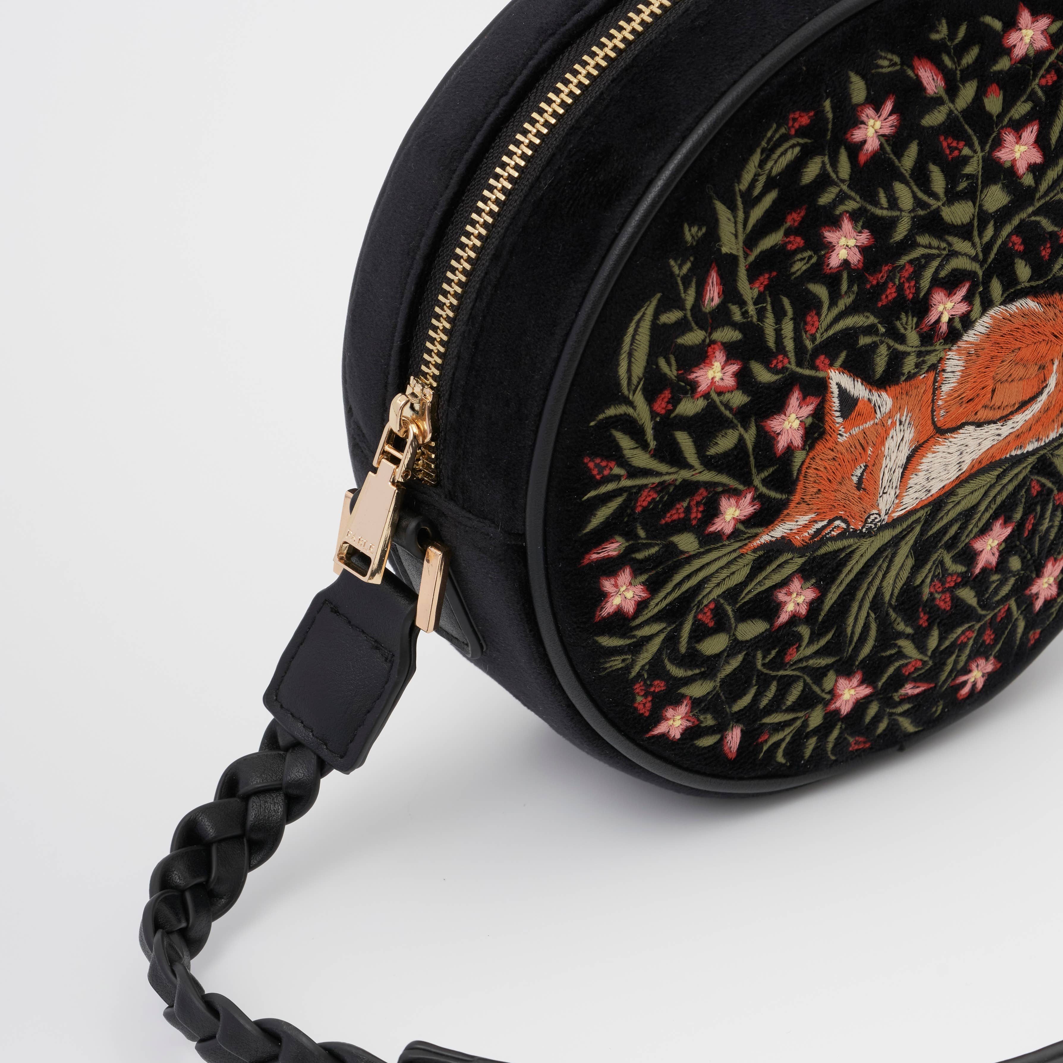 Sleepy Fox Circle Crossbody Bag styling shot worn crossbody