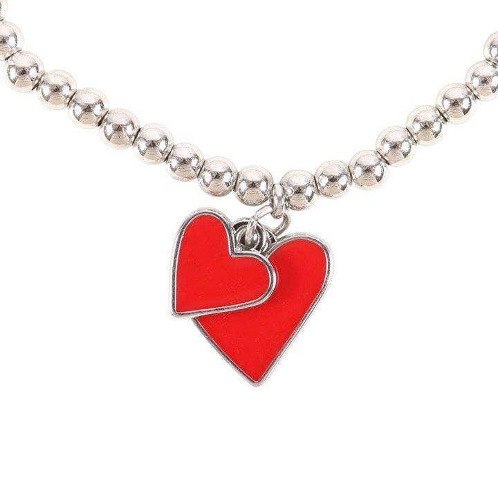 All You Need Is Love red heart charm bracelet