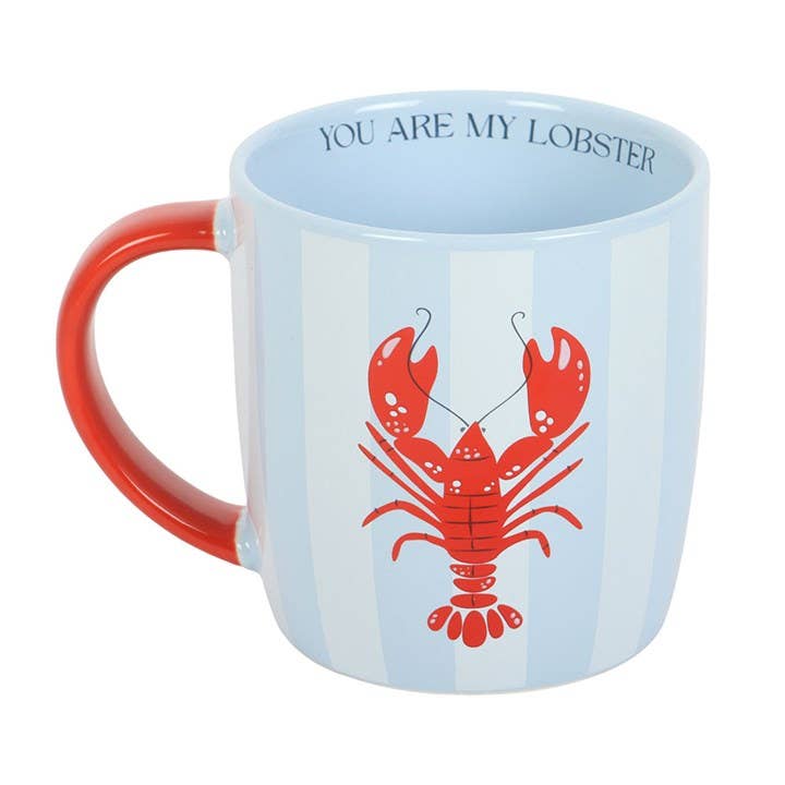 Interior view showing You Are My Lobster message inside mug