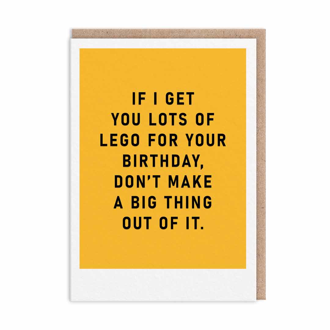 Lots Of Lego Birthday Card (9613)