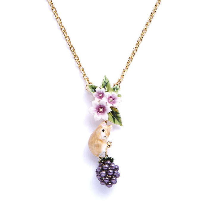 Blackberry & Mouse Necklace