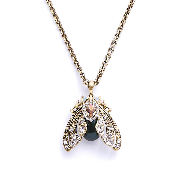 Tahition Pearl Moth Necklace