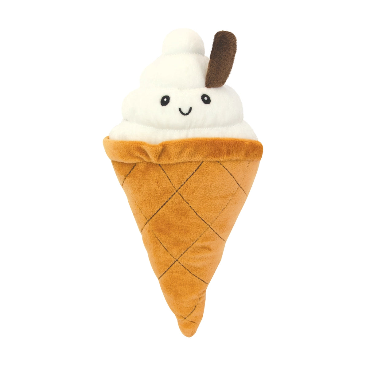 Blizzard the Ice Cream Microwavable Hottie plush toy – soft cone-shaped lavender heat pack.