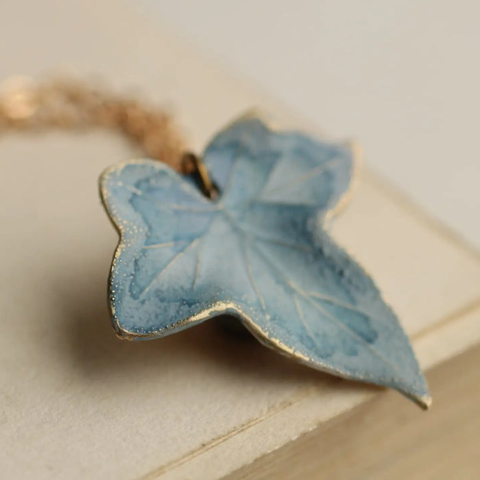 Blue Ivy Leaf Necklace