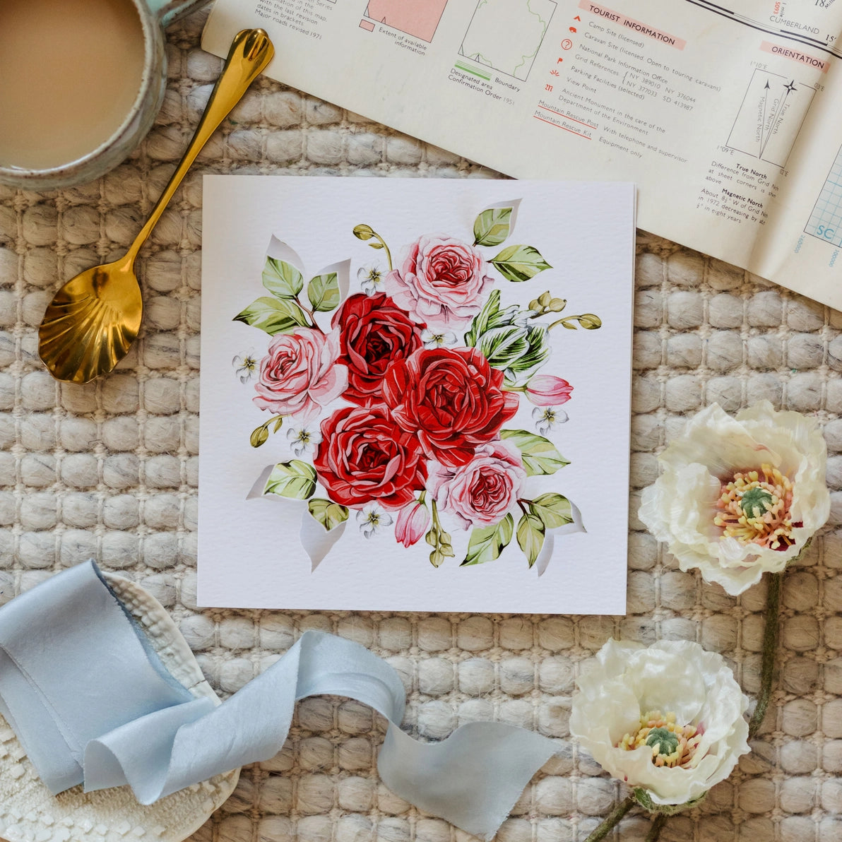 Bouquet Pop Out Floral Greetings Card