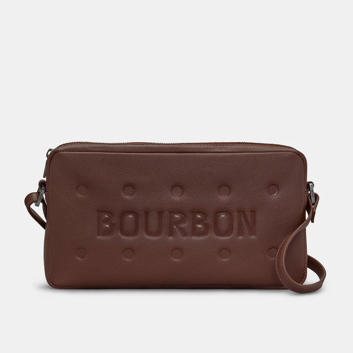 Bourbon Biscuit Leather Cross Body Bag