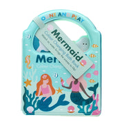 Mermaid Colour Changing Bath Book cover with illustrated mermaids and sea creatures.