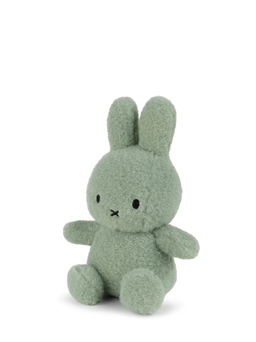 Miffy Cotton Candy pistachio plush side angled view on white background