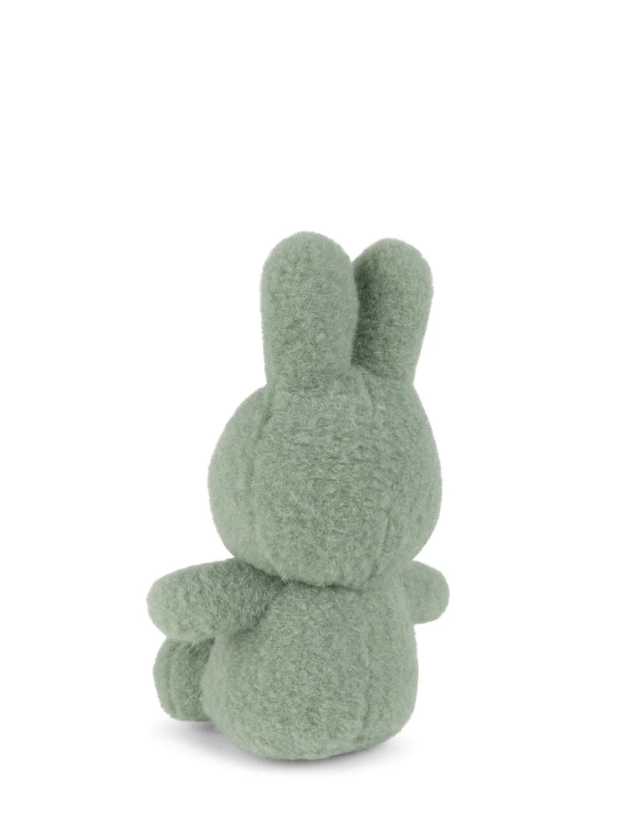 Miffy Cotton Candy pistachio green plush back view on white background