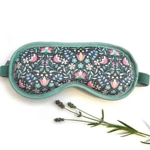 Earth Squared Lavender Eye Mask & Gift Box (Grey Art Deco): Luxuriously soft, grey art deco eye mask filled with lavender.