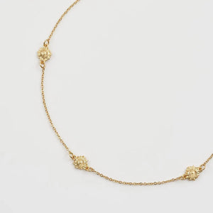 Side Angle: Angled view of the Daisy Chain Choker, showing intricate floral details.