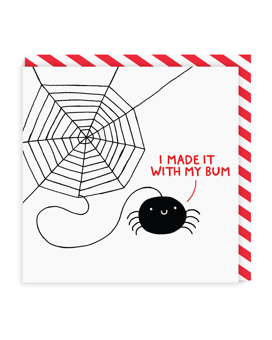 I Made It With My Bum Square Greeting Card (877)