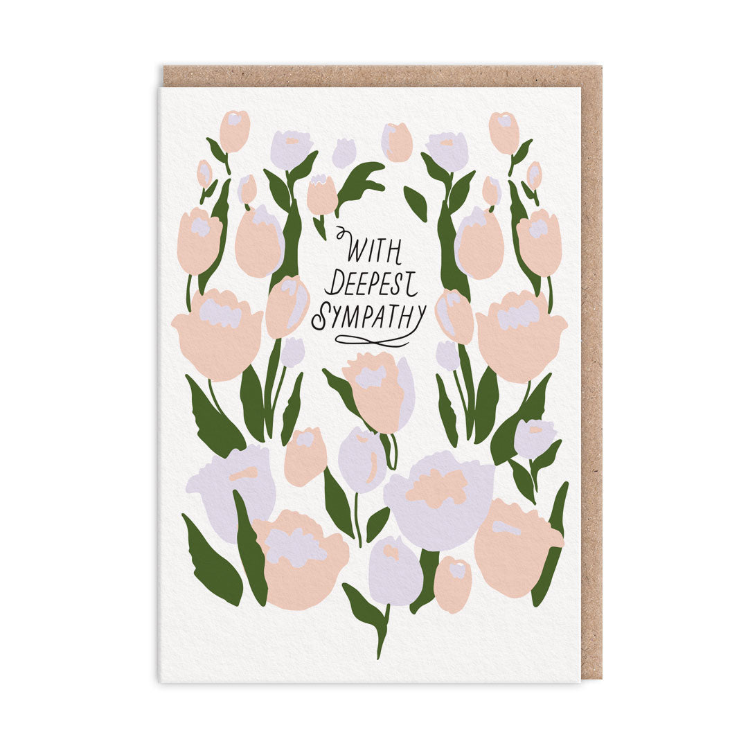 Floral With Deepest Sympathy Card (9815)