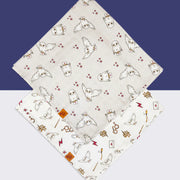 Harry Potter Hedwig muslin squares with owl and star print – 2 pack baby swaddle cloths.