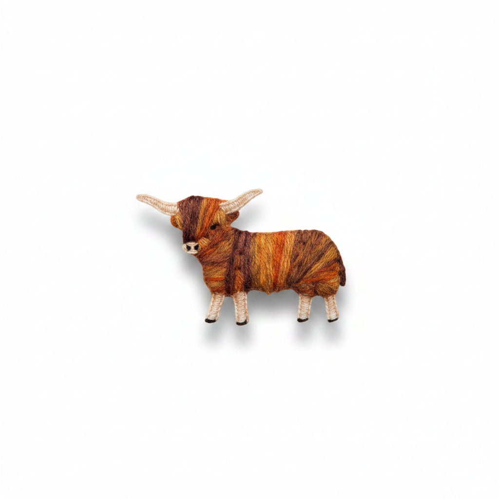 Highland Cow Brooch