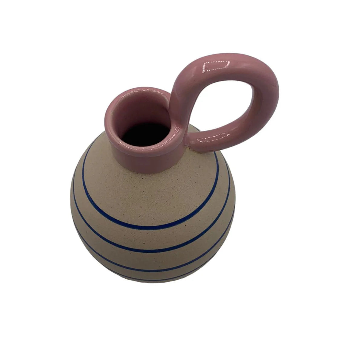 Bloc Vase by House of Disaster styled on a shelf with books and foliage, emphasising its playful pastel design and contemporary home décor appeal.