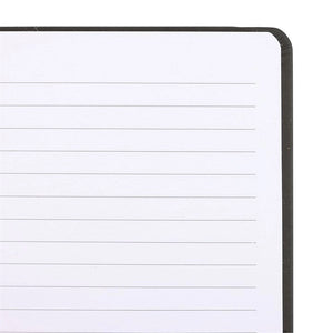 Close-up of lined interior pages of the A5 Inappropriate Thoughts Notebook.