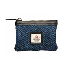 Blue Harris Tweed Coin Purses