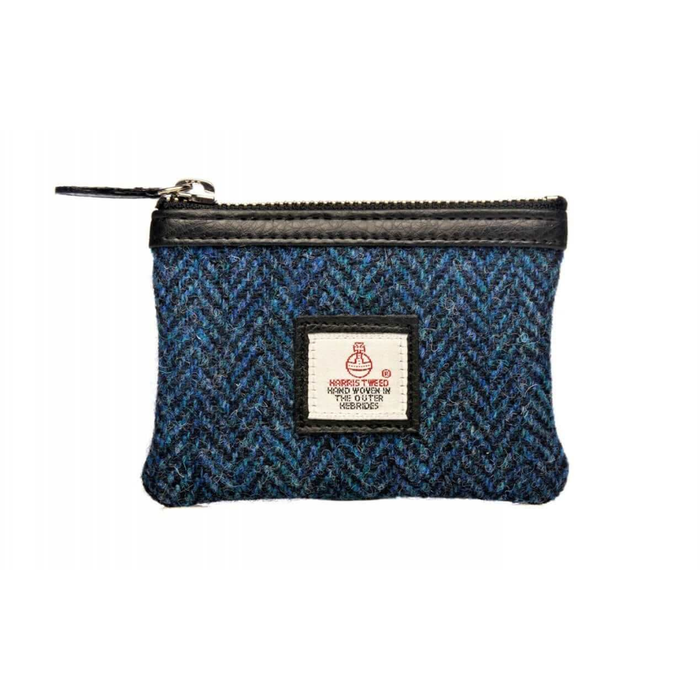 Blue Harris Tweed Coin Purses