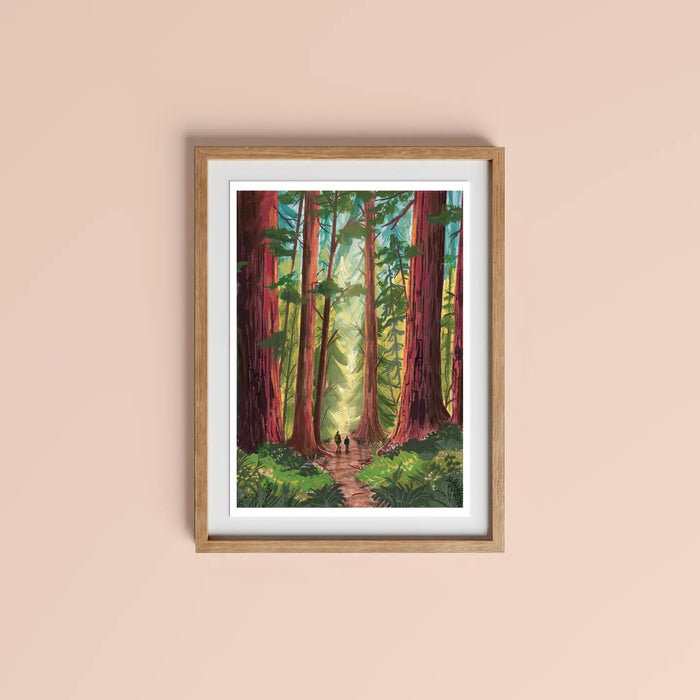 Into The Rain Art Print (Version 2)