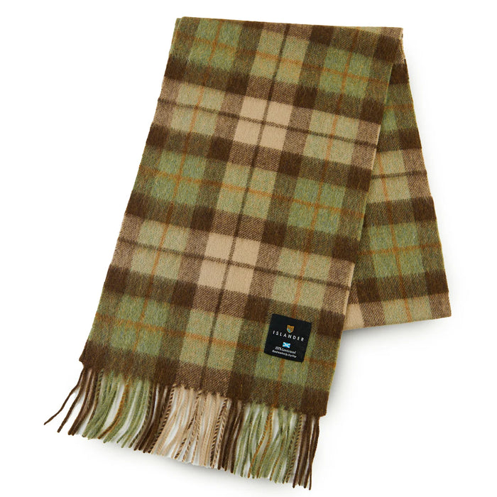 Chestnut Tartan Lambswool Scarf