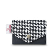 Black & White Dogtooth Card Holder with Harris Tweed®