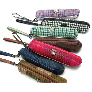 Islander Harris Tweed Pencil Cases in a variety of colors. Choose from classic patterns in a compact and stylish design. 