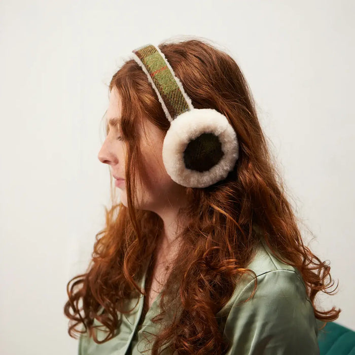 Sheepskin Earmuffs with Harris Tweed®