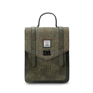 Discover the world in style with the Mini Carloway Backpack, crafted from authentic Harris Tweed®. In Chestnut Herringbone.