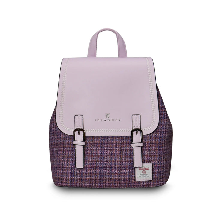 Violet Dogtooth Jura Backpack with Harris Tweed®