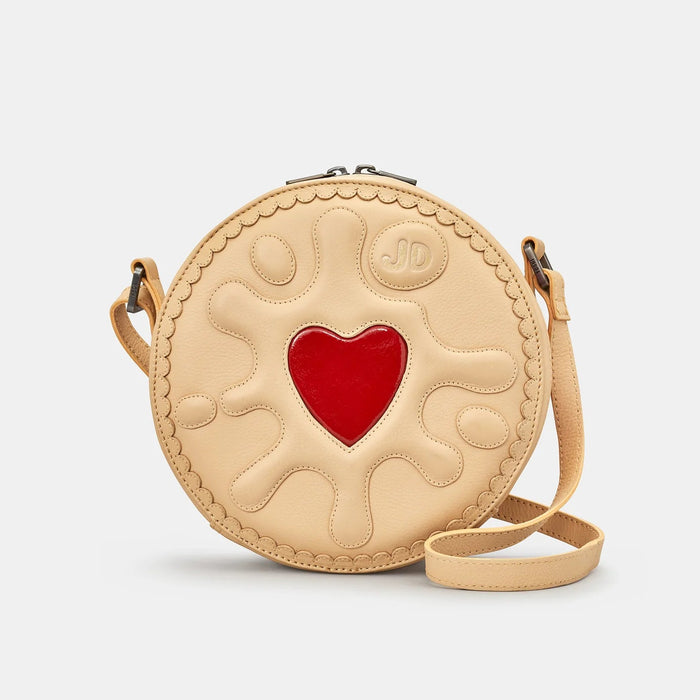 Jammie Dodger Biscuit Leather Cross Body Bag
