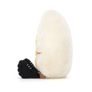 A side view of Jellycat  Amuseable Boiled Egg Chic