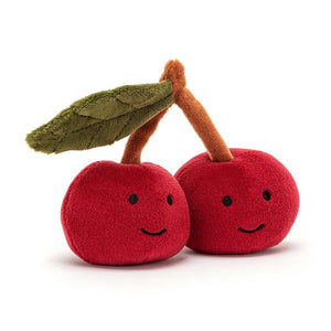 Jellycat Amuseable Fabulous Fruit Cherry children's plush soft toy.
