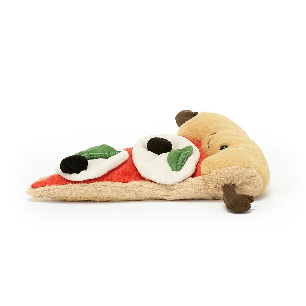 Jellycat Amuseable Slice of Pizza children's soft toy.