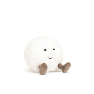 Snuggle-Worthy Snowball! The Jellycat Amuseable Snowball with Soft Fur, Mocha Boots & a Round Shape for Big Hugs.  pen_spark