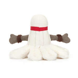 A rear view of Jellycat Amuseable Sports Badminton.