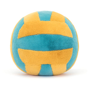 Backside view of the Jellycat Amuseables Sports Beach Volley, emphasizing its volleyball shape.