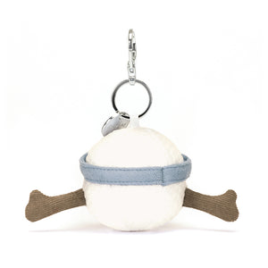 Back View: Hole in one for style! The Jellycat Sports Golf Bag Charm, a great gift for golfers of all ages.