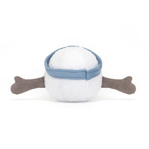From behind the Jellycat Amuseables Sports Golf Ball children's soft toy.