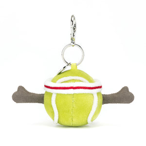Back View: Love all things tennis? The Jellycat Sports Tennis Bag Charm, a great gift for players and fans of all ages.